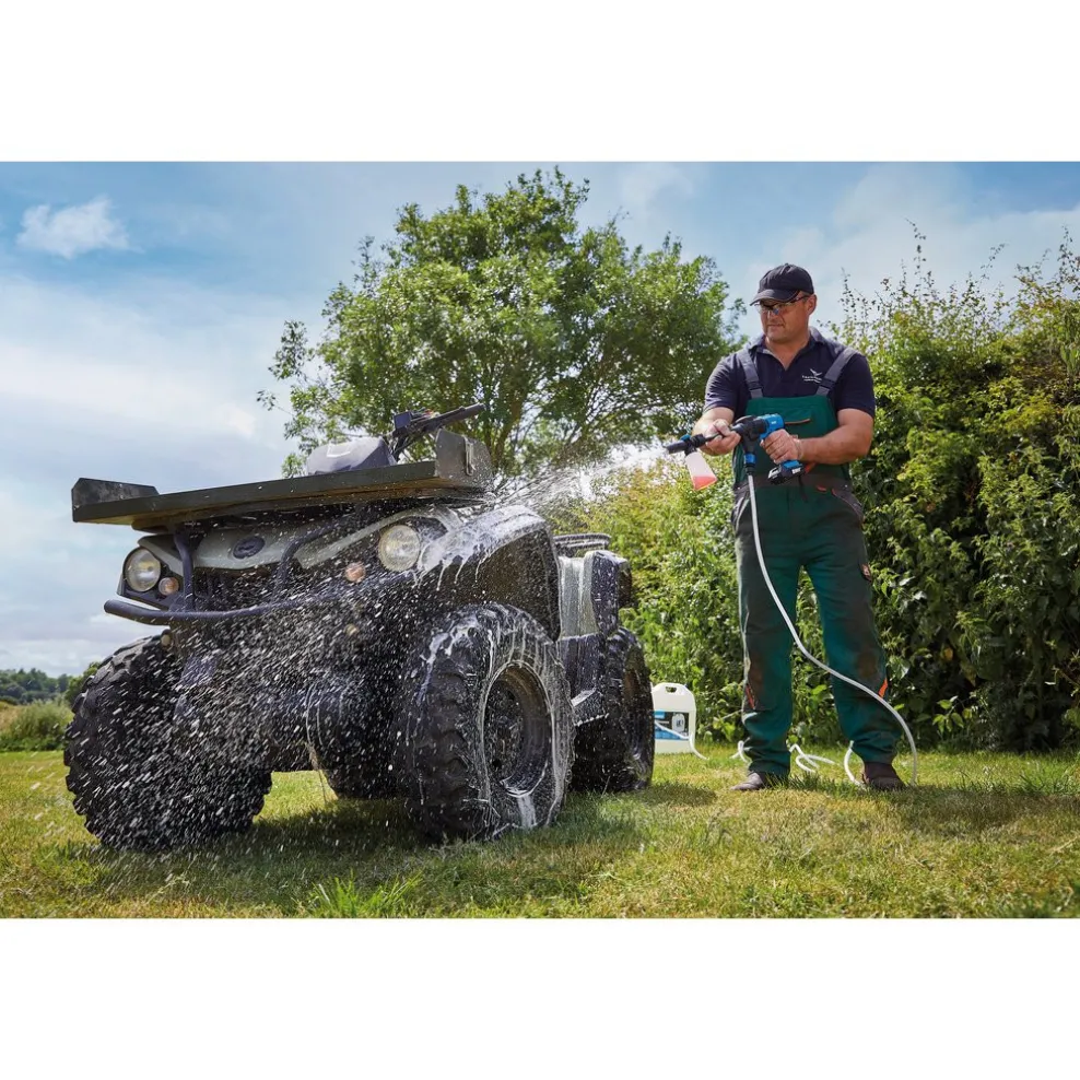 D20 20V Pressure Washer, D20 20V Wireless Speaker, 1 x 2.0Ah, 1 x 3.0Ah, 1 x Fast Charger