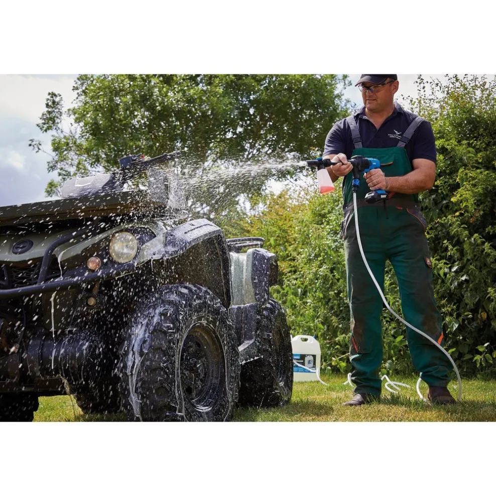 D20 20V Pressure Washer, D20 20V Wireless Speaker, 1 x 2.0Ah, 1 x 3.0Ah, 1 x Fast Charger