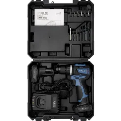 DXPULSE 12V Brushless Combi Drill Kit, 2 x 4.0Ah Batteries, 1 x Fast Charger