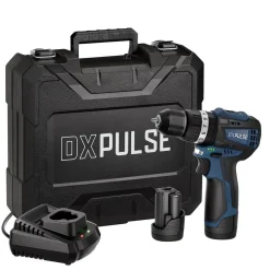 DXPULSE 12V Brushless Combi Drill Kit, 2 x 2.0Ah Batteries, 1 x Charger