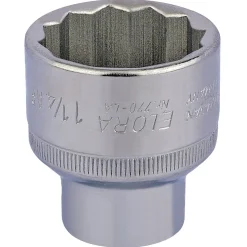 Elora Bi-Hexagon Socket, 1/2" Sq. Dr., 1 1/4"