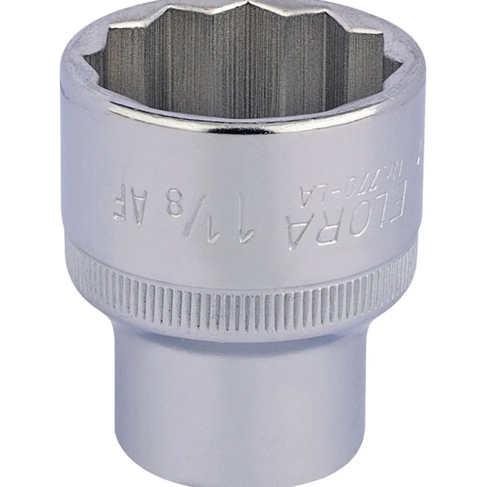 Elora Bi-Hexagon Socket, 1/2" Sq. Dr., 1 1/8"