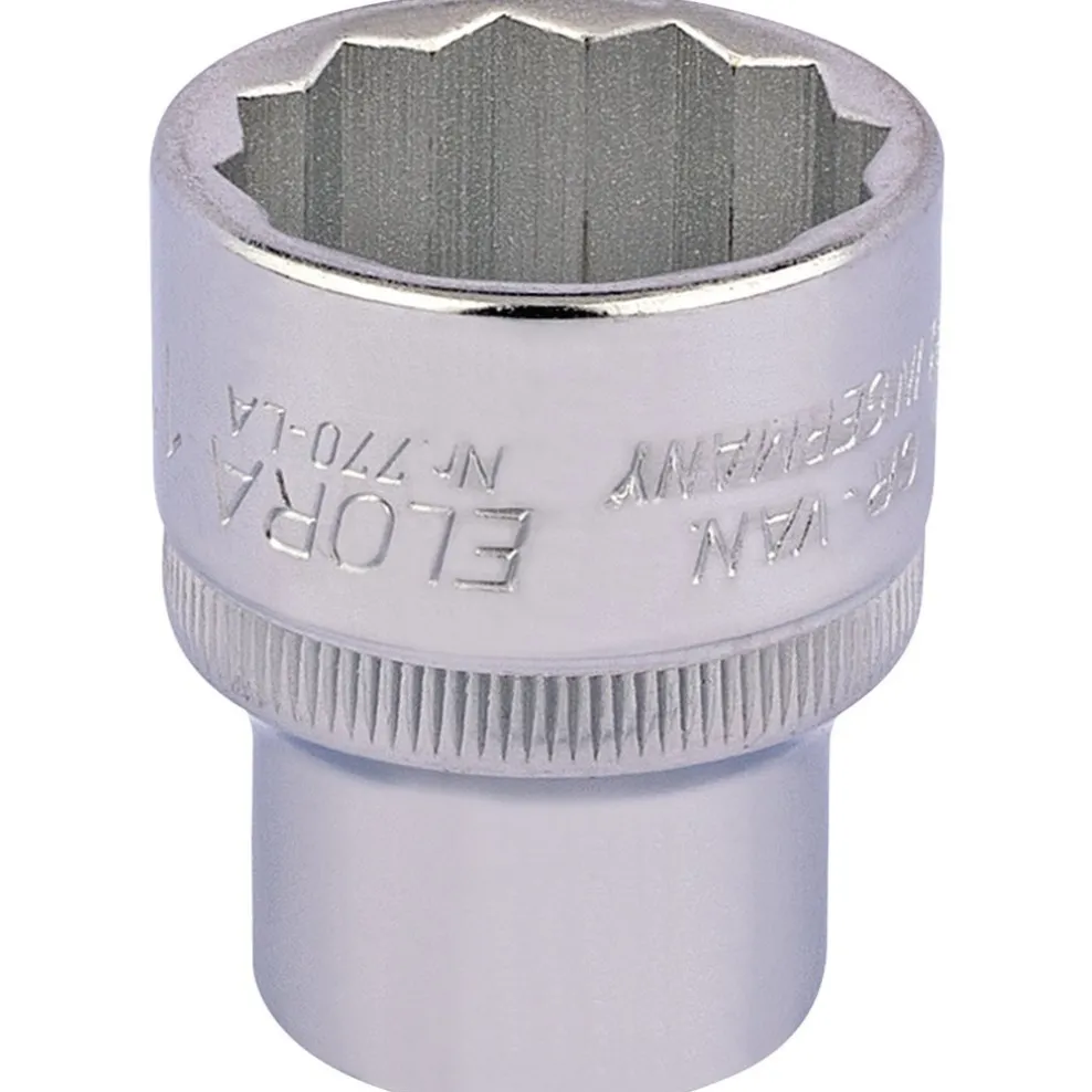 Elora Bi-Hexagon Socket, 1/2" Sq. Dr., 1"
