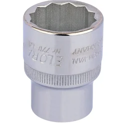 Elora Bi-Hexagon Socket, 1/2" Sq. Dr., 7/8"