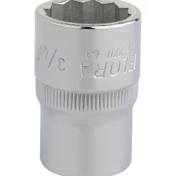 Elora Bi-Hexagon Socket, 1/2" Sq. Dr., 3/4"