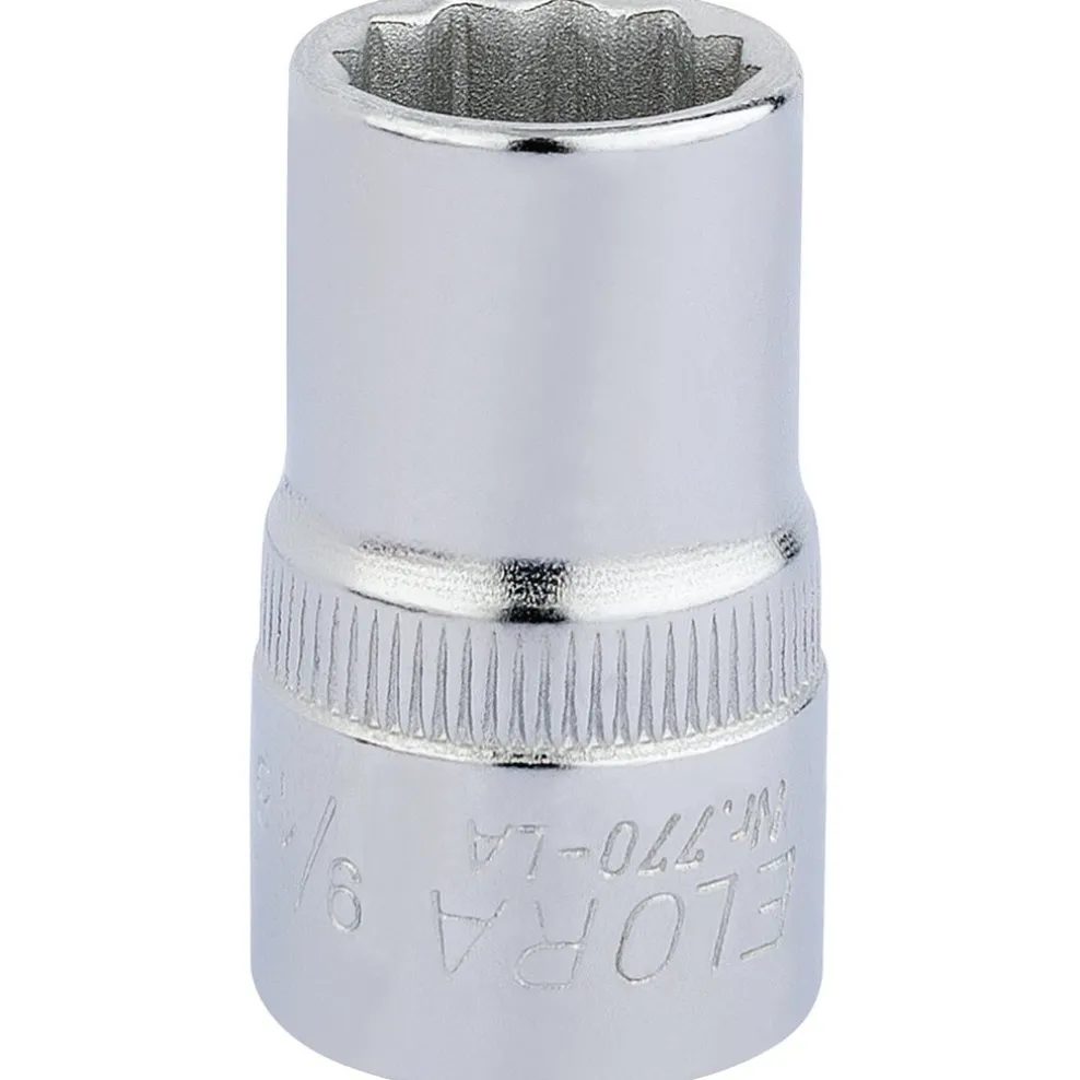 Elora Bi-Hexagon Socket, 1/2" Sq. Dr., 9/16"