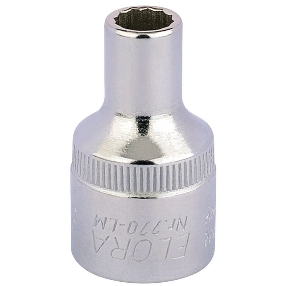 Elora Bi-Hexagon Socket, 1/2" Sq. Dr., 8mm
