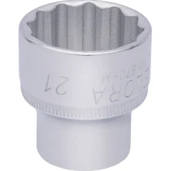 Elora Bi-Hexagon Socket, 3/8" Sq. Dr., 21mm
