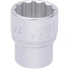 Elora Bi-Hexagon Socket, 3/8" Sq. Dr., 17mm