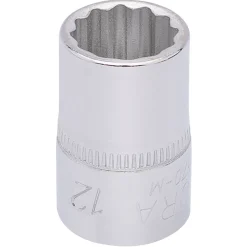 Elora Bi-Hexagon Socket, 3/8" Sq. Dr., 12mm