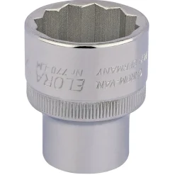 Elora Bi-Hexagon Socket, 1/2" Sq. Dr., 27mm