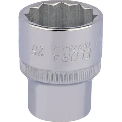 Elora Bi-Hexagon Socket, 1/2" Sq. Dr., 25mm