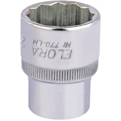 Elora Bi-Hexagon Socket, 1/2" Sq. Dr., 23mm