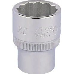 Elora Bi-Hexagon Socket, 1/2" Sq. Dr., 22mm