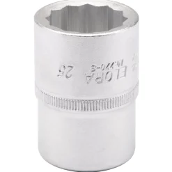 Elora Bi-Hexagon Socket, 3/4" Sq. Dr., 25mm