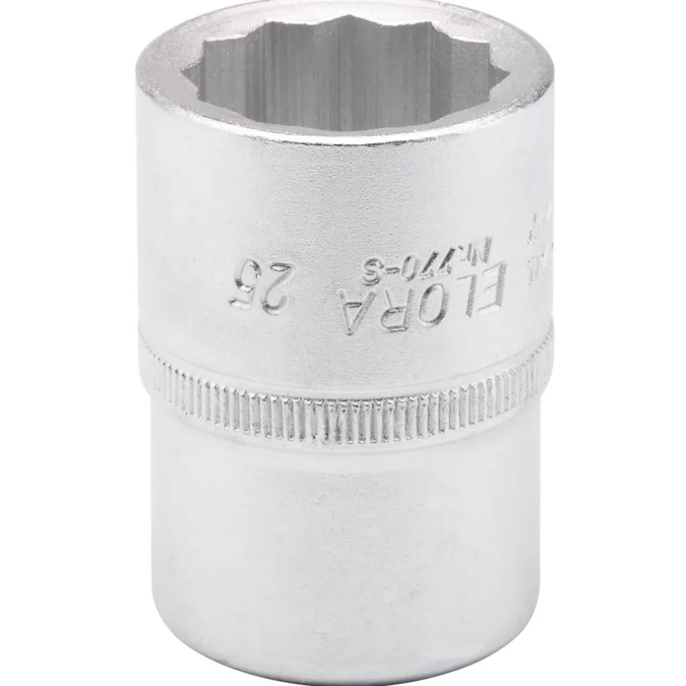 Elora Bi-Hexagon Socket, 3/4" Sq. Dr., 25mm
