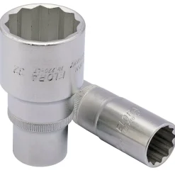 Elora Deep Bi-Hexagon Socket, 1/2" Sq. Dr., 19mm