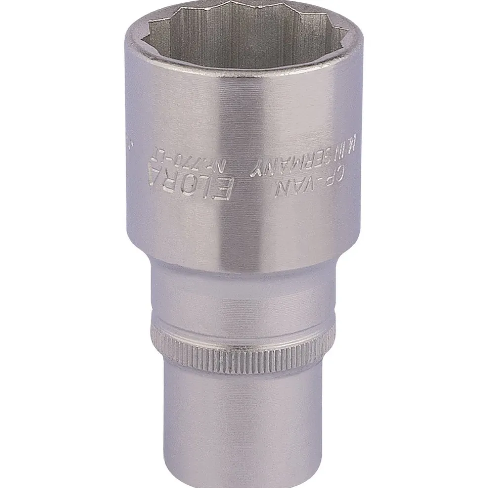 Elora Deep Bi-Hexagon Socket, 1/2" Sq. Dr., 30mm