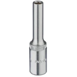 Elora Deep Socket, 1/4" Sq. Dr., 4mm