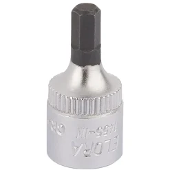 Elora Hexagon Screwdriver Socket, 1/4" Sq. Dr., 4mm