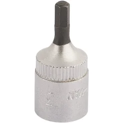Elora Hexagon Screwdriver Socket, 1/4" Sq. Dr., 3mm