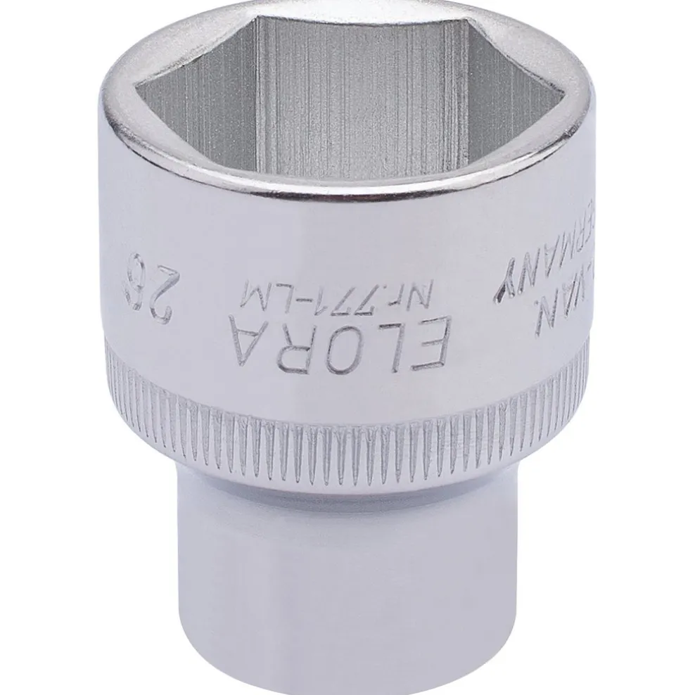 Elora Hexagon Socket, 1/2" Sq. Dr., 26mm