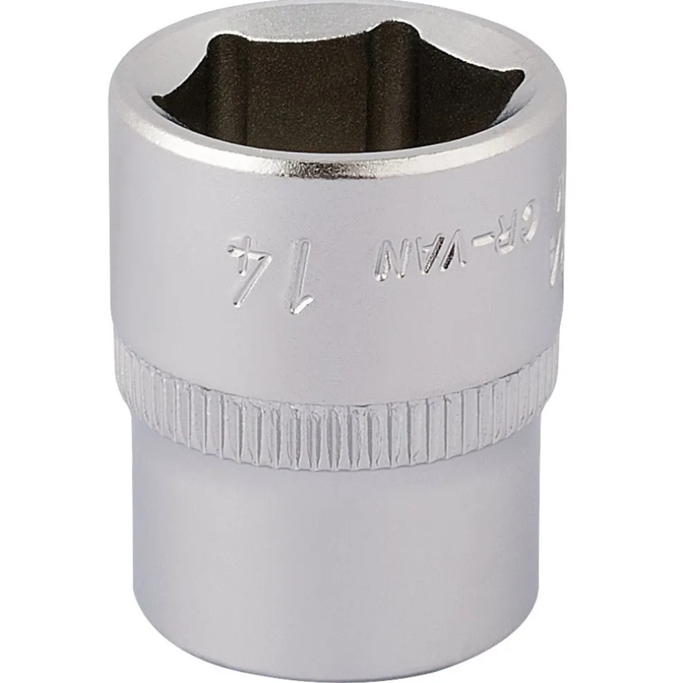 Elora Hexagon Socket, 1/4" Sq. Dr., 14mm