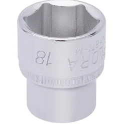 Elora Hexagon Socket, 3/8" Sq. Dr., 18mm