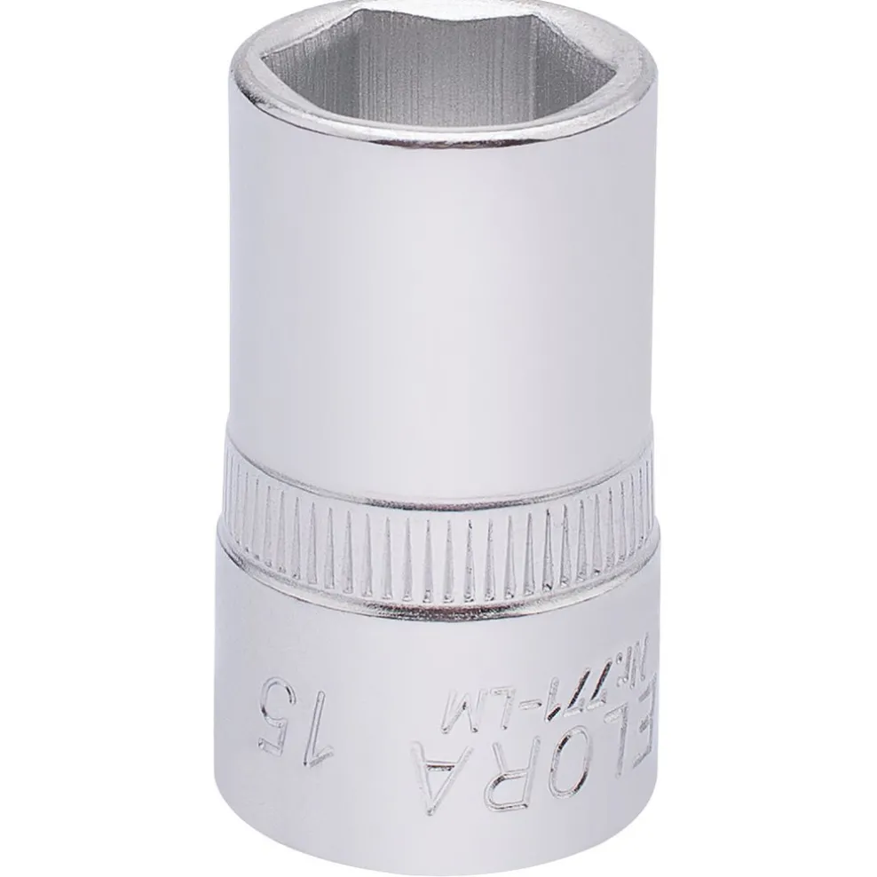Elora Hexagon Socket, 1/2" Sq. Dr., 15mm