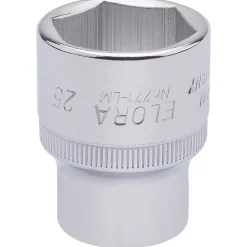 Elora Hexagon Socket, 1/2" Sq. Dr., 25mm
