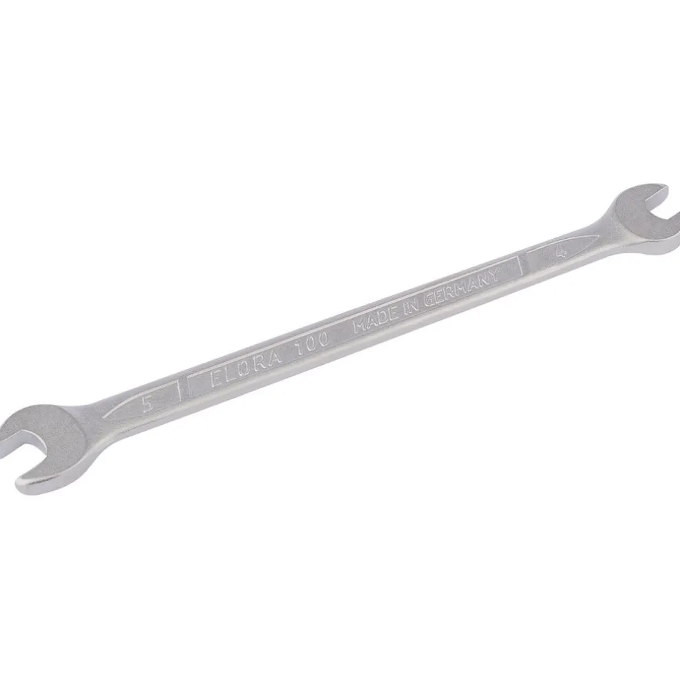 Elora Long Metric Double Open End Spanner, 4 x 5mm