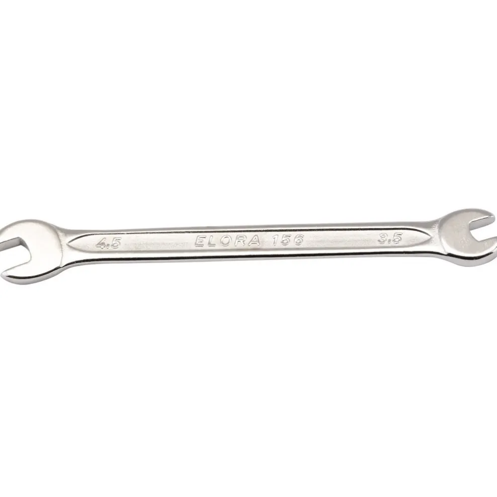 Elora Midget Metric Double Open End Spanner, 3.5 x 4.5mm