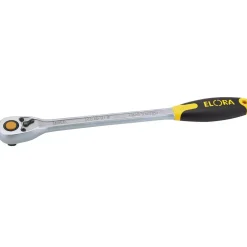 Elora Quick Release Soft Grip Reversible Ratchet, 1/2" Sq. Dr., 375mm