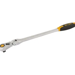 Elora Quick Release Soft Grip Ratchet with Flexible Head, 1/2" Sq. Dr., 430mm