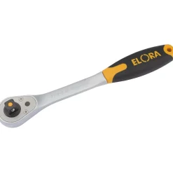Elora Quick Release Soft Grip Reversible Ratchet, 1/2" Sq. Dr., 270mm