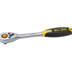 Elora Quick Release Soft Grip Reversible Ratchet, 1/2" Sq. Dr., 270mm