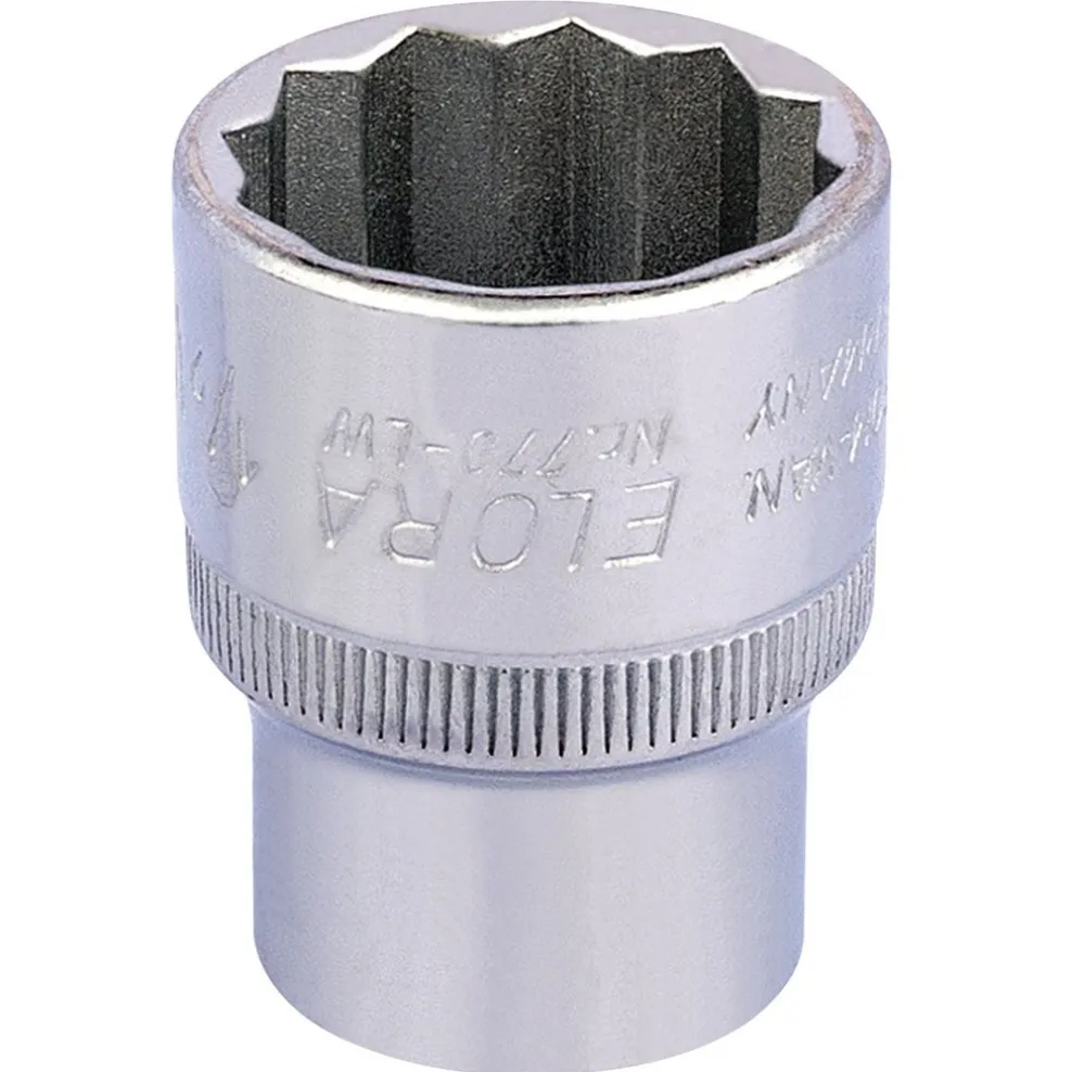 Elora Whitworth Bi-Hexagon Socket, 1/2" Sq. Dr., 1/2"