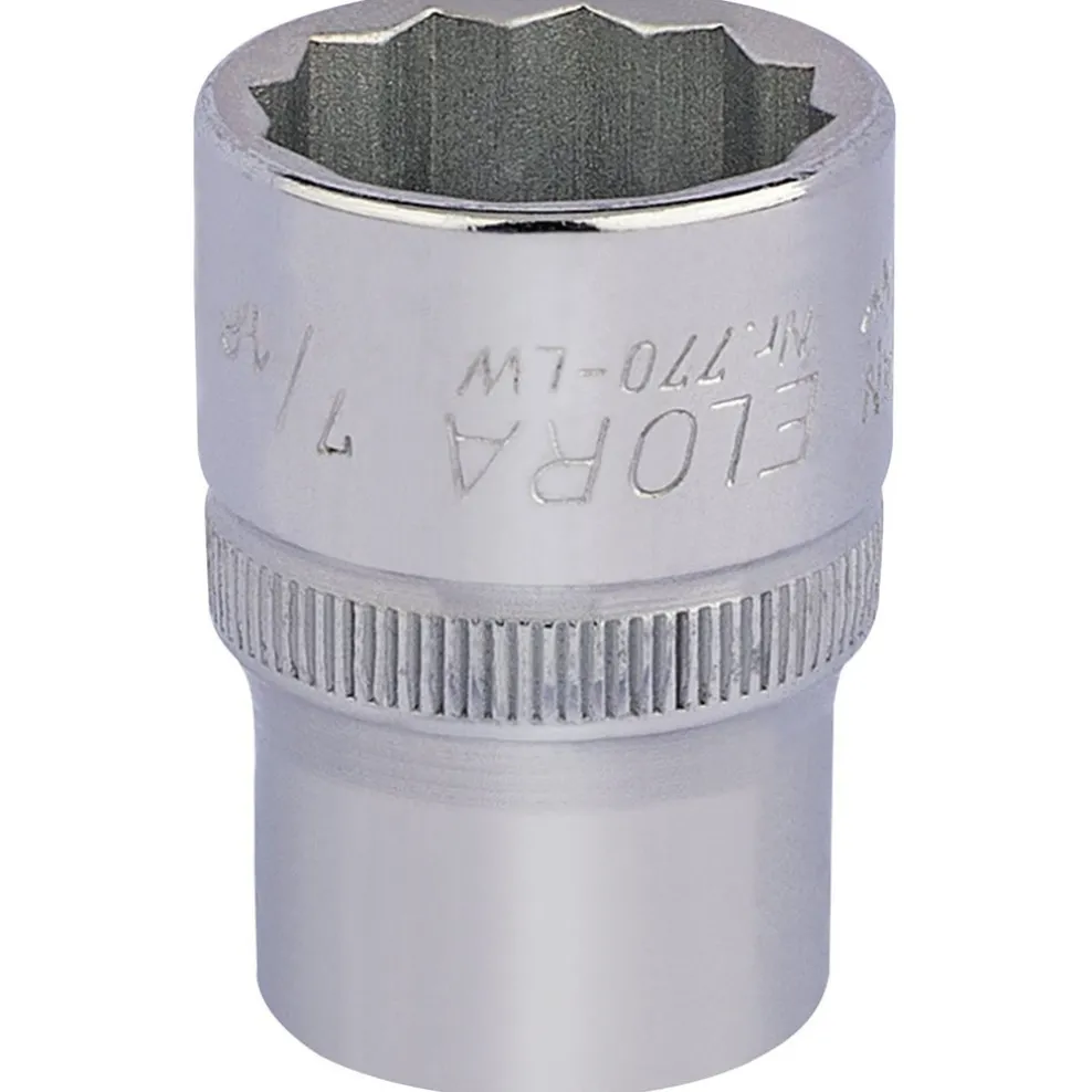 Elora Whitworth Bi-Hexagon Socket, 1/2" Sq. Dr., 7/16"