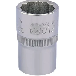 Elora Whitworth Bi-Hexagon Socket, 1/2" Sq. Dr., 3/8"