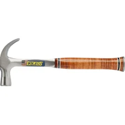 Estwing E24C Curved Claw English Pattern Hammer with Leather Grip, 24oz/672g