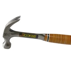 Estwing E16C Curved Claw Hammer with Leather Grip, 16oz/448g