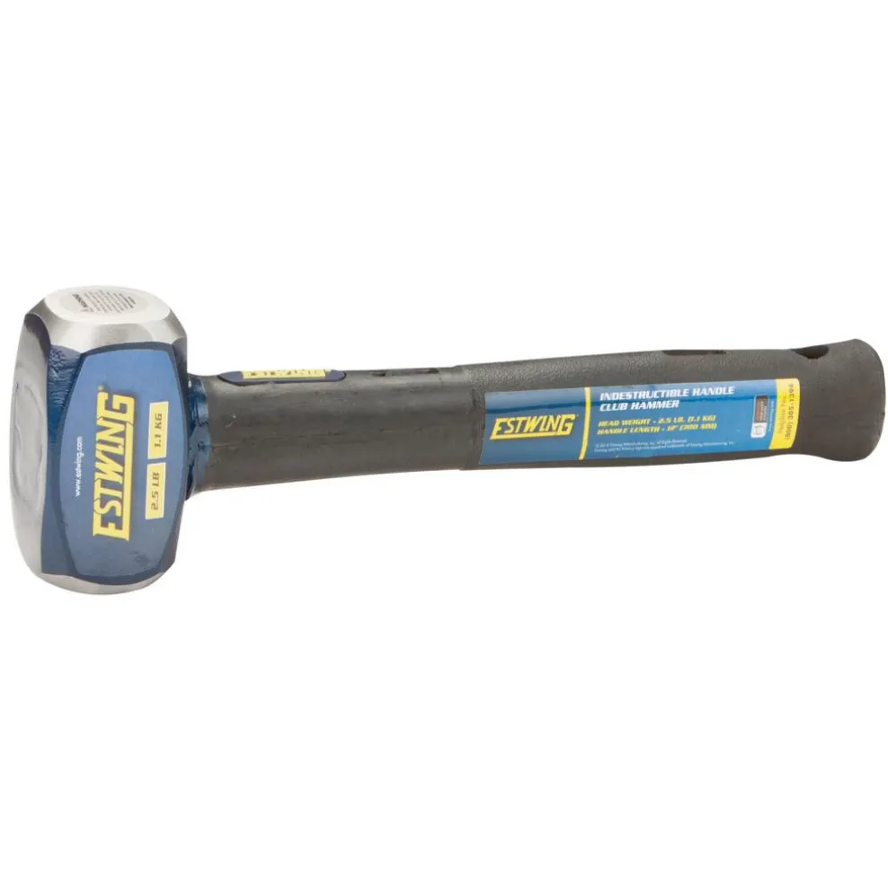 Estwing ECH-212X Indestructible Shaft Club Hammer, 1.1kg/2.5lb, 300mm