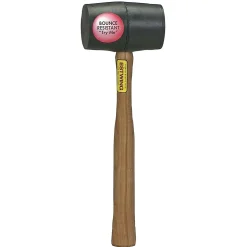Estwing EDH-12 Black Deadhead Rubber Mallet, 12oz