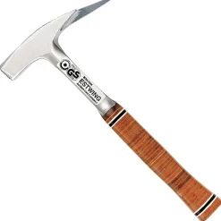 Estwing E239MM Milled Face Roofers Pick Hammer with Leather Grip, 21oz/600g