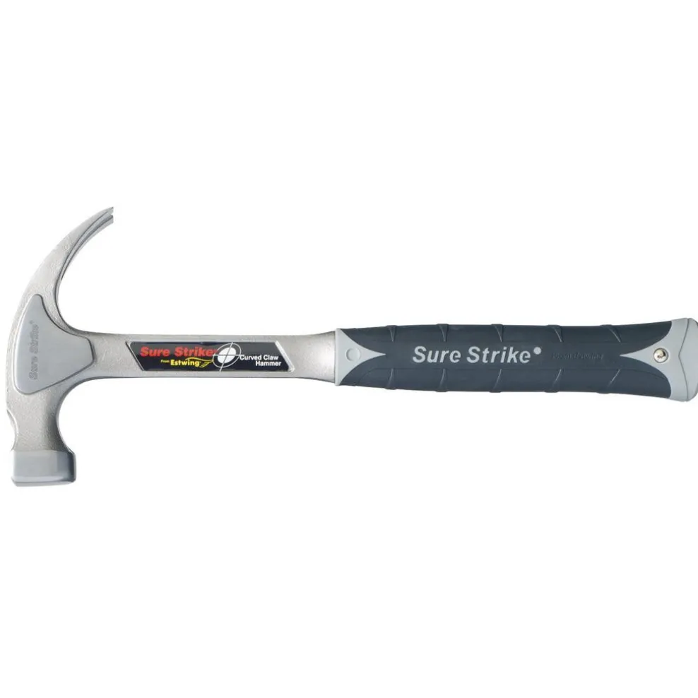 Estwing EMR16C Sure Strike Curved Claw Hammer, 16oz/453g