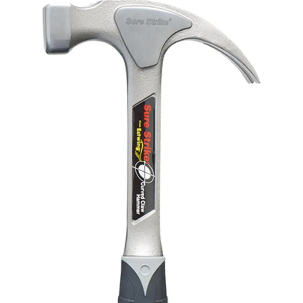 Estwing EMR16C Sure Strike Curved Claw Hammer, 16oz/453g