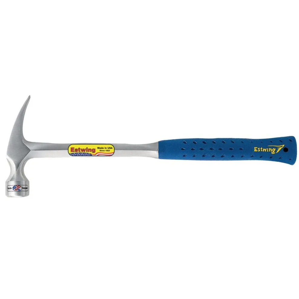 Estwing E3-22S Smooth Face Straight Framing Hammer, 22oz/616g, 16"