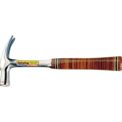 Estwing E24S Straight Claw English Pattern Hammer with Leather Grip, 24oz/672g
