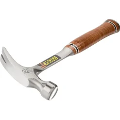 Estwing E20S Straight Claw Hammer with Leather Grip, 20oz/560g
