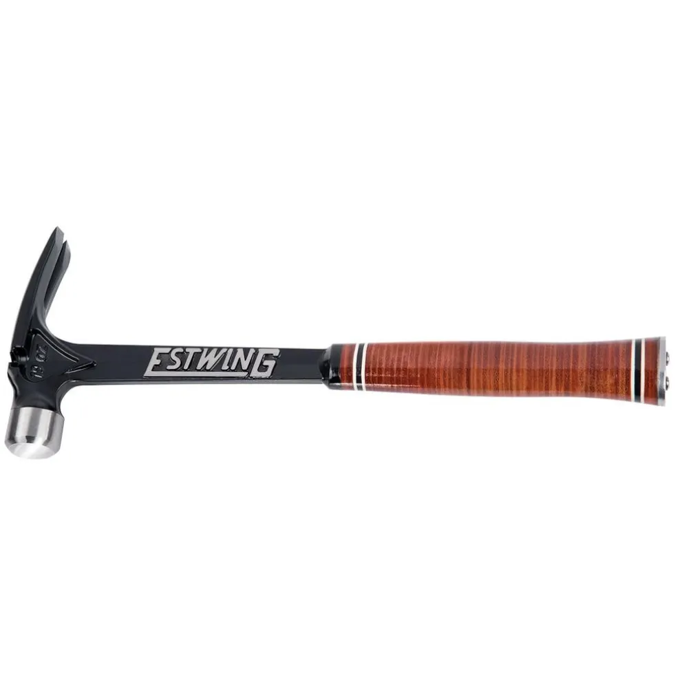 Estwing E19S Ultra Series Smooth Face Framing Hammer with Leather Grip, 19oz/538g